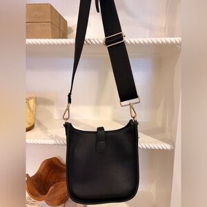 Ahdorned Black Crossbody Bag